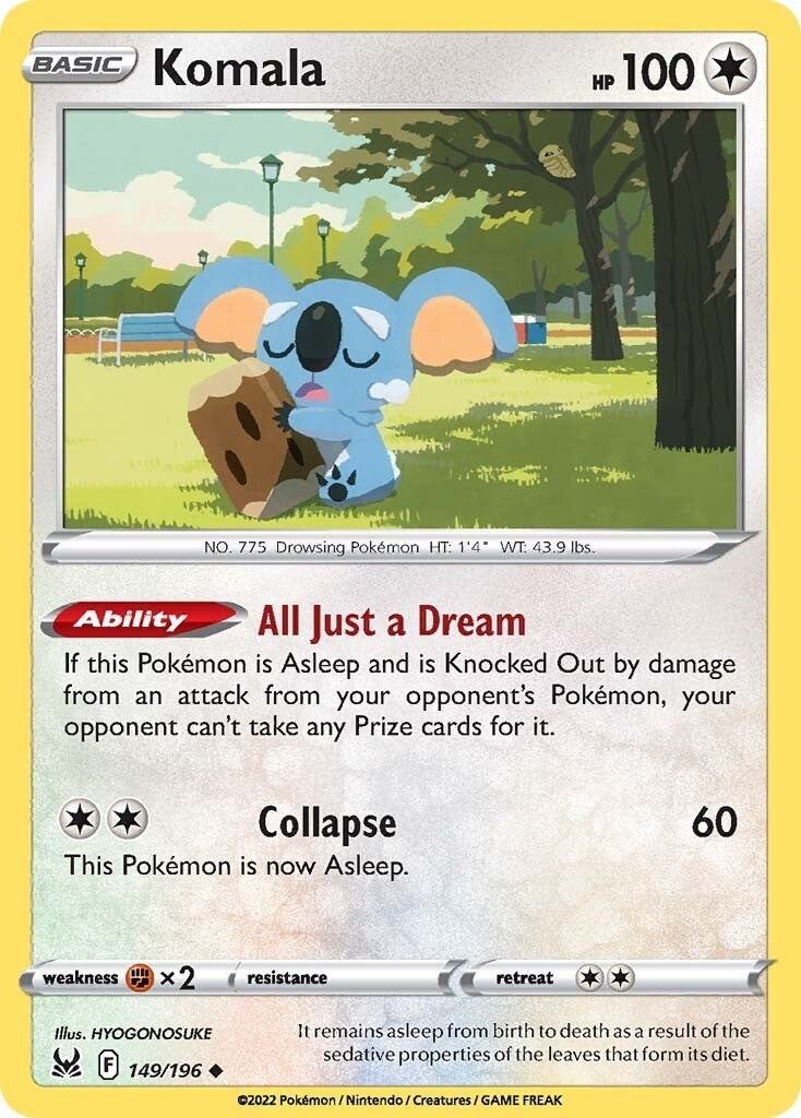 Image for Komala (SWSH11: Lost Origin) (149/196) - Pokemon