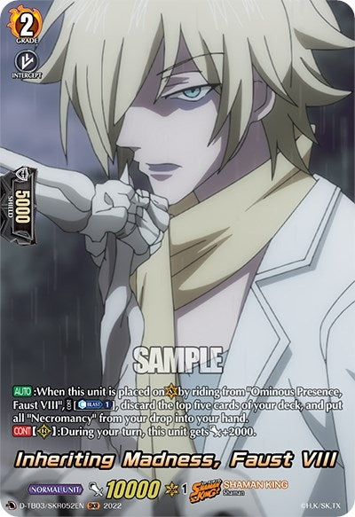 Image for Inheriting Madness, Faust VIII (SKR) (D-TB03: Shaman King) (D-TB03/SKR052EN) - Cardfight Vanguard