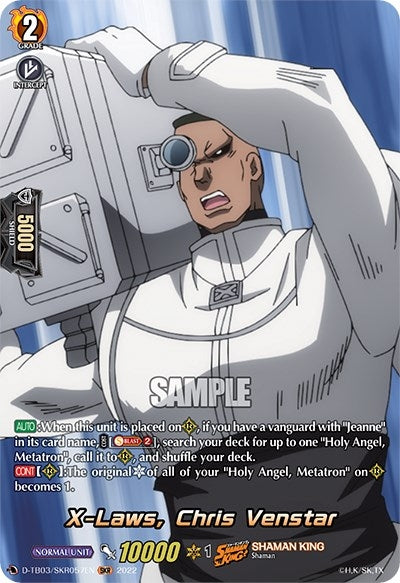 Image for X-Laws, Chris Venstar (SKR) (D-TB03: Shaman King) (D-TB03/SKR057EN) - Cardfight Vanguard