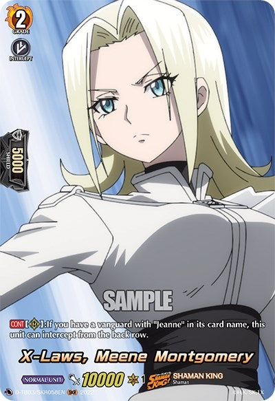 Image for X-Laws, Meene Montgomery (SKR) (D-TB03: Shaman King) (D-TB03/SKR058EN) - Cardfight Vanguard