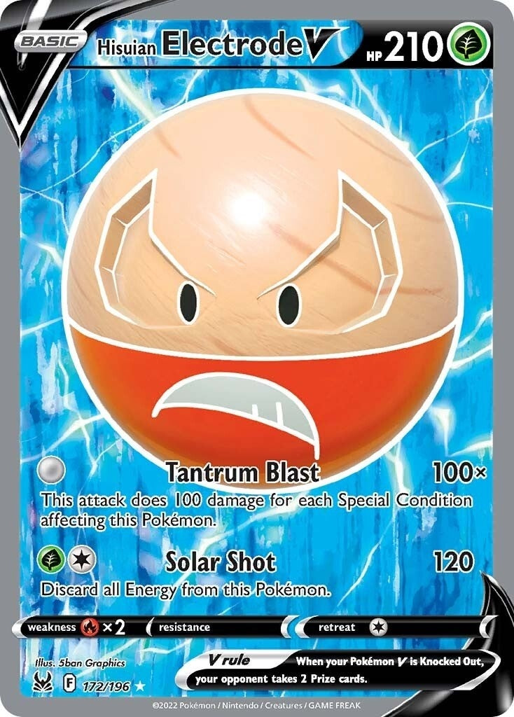 Image for Hisuian Electrode V (Full Art) (SWSH11: Lost Origin) (172/196) - Pokemon