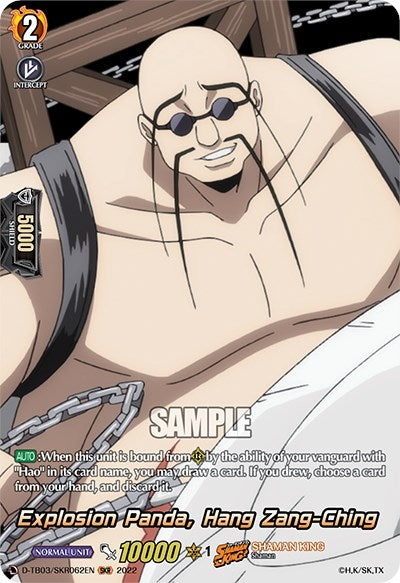 Image for Explosion Panda, Hang Zang-Ching (SKR) (D-TB03: Shaman King) (D-TB03/SKR062EN) - Cardfight Vanguard