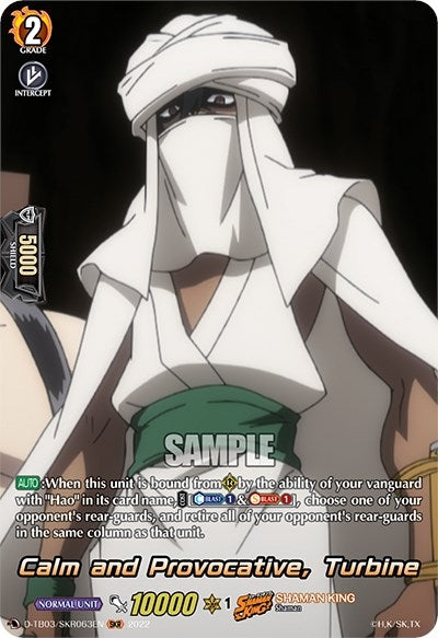 Image for Calm and Provocative, Turbine (SKR) (D-TB03: Shaman King) (D-TB03/SKR063EN) - Cardfight Vanguard