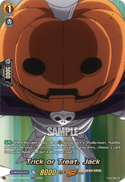 Image for Trick or Treat, Jack (SKR) (D-TB03: Shaman King) (D-TB03/SKR064EN) - Cardfight Vanguard