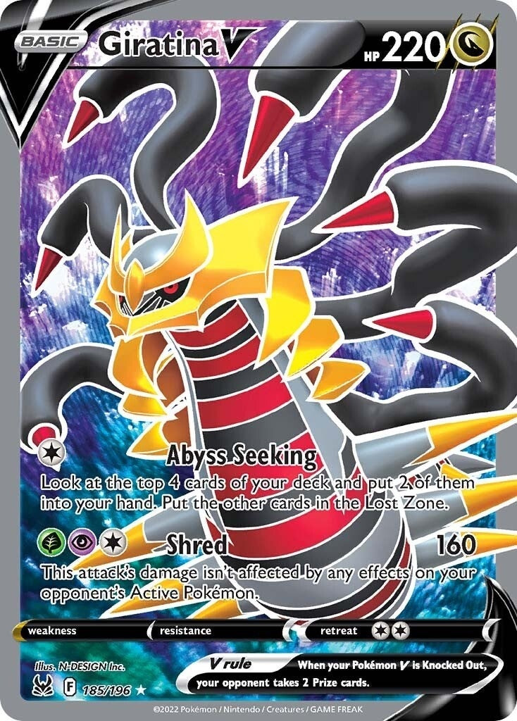 Image for Giratina V (Full Art) (SWSH11: Lost Origin) (185/196) - Pokemon
