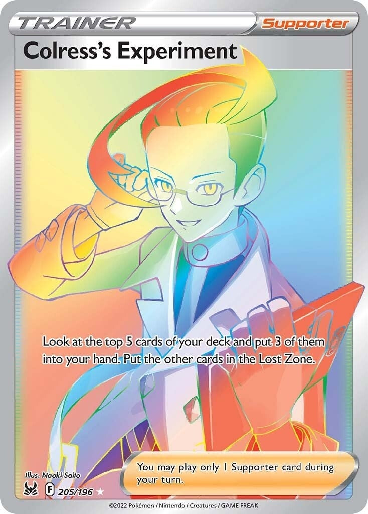 Image for Colress's Experiment (Secret) (SWSH11: Lost Origin) (205/196) - Pokemon