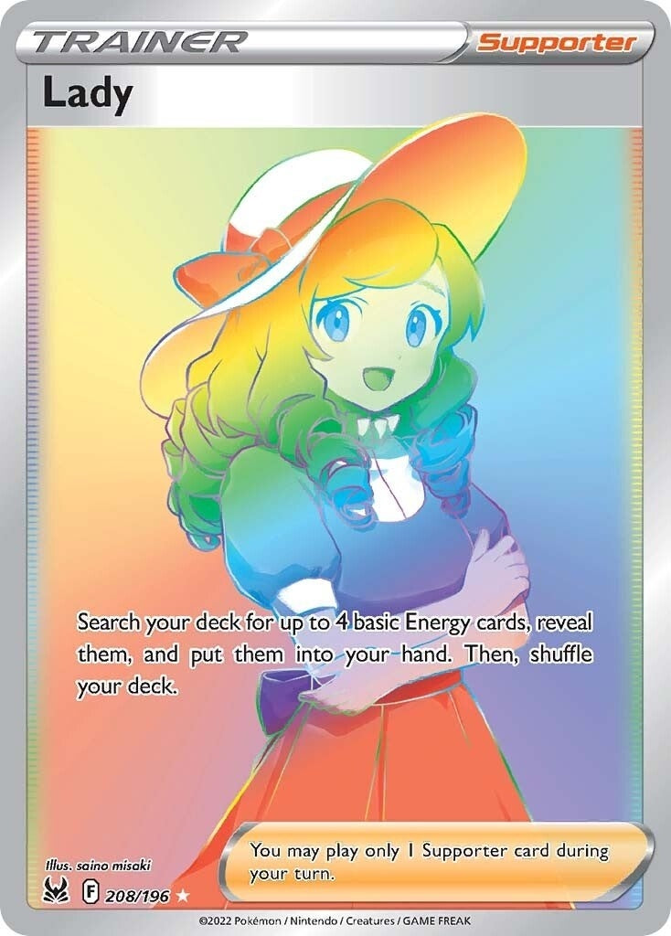 Image for Lady (Secret) (SWSH11: Lost Origin) (208/196) - Pokemon