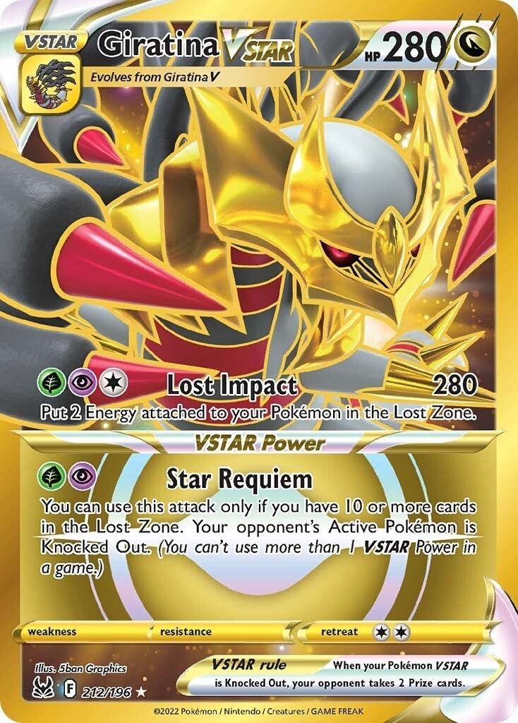 Image for Giratina VSTAR (212) (Secret) (SWSH11: Lost Origin) (212/196) - Pokemon