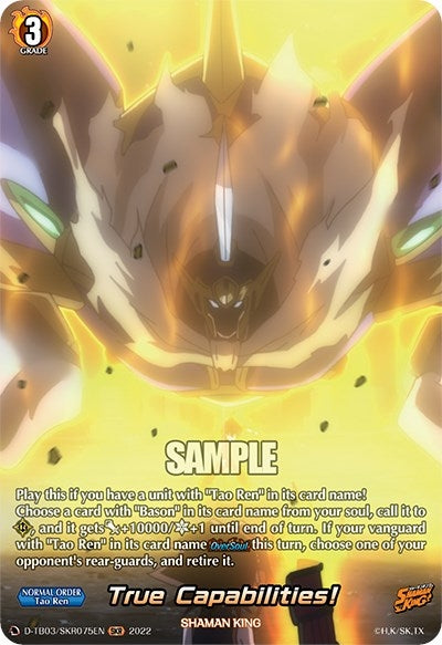 Image for True Capabilities! (SKR) (D-TB03: Shaman King) (D-TB03/SKR075EN) - Cardfight Vanguard