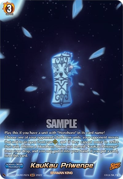 Image for KauKau Priwenpe (SKR) (D-TB03: Shaman King) (D-TB03/SKR076EN) - Cardfight Vanguard