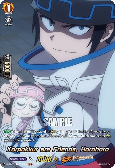 Image for Korpokkur are Friends, Horohoro (SKR) (D-TB03: Shaman King) (D-TB03/SKR090EN) - Cardfight Vanguard