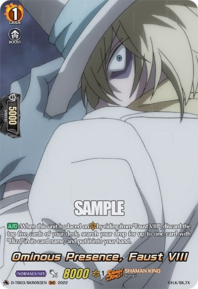 Image for Ominous Presence, Faust VIII (SKR) (D-TB03: Shaman King) (D-TB03/SKR093EN) - Cardfight Vanguard