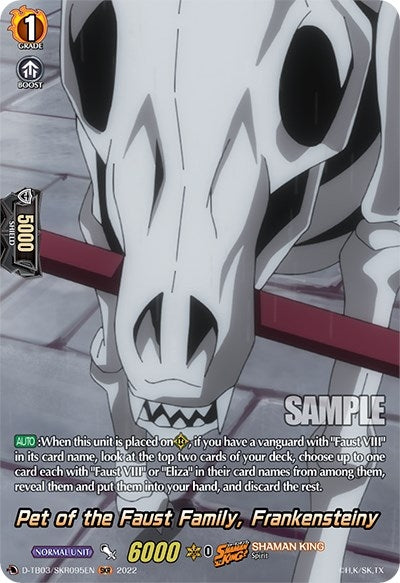 Image for Pet of the Faust Family, Frankensteiny (SKR) (D-TB03: Shaman King) (D-TB03/SKR095EN) - Cardfight Vanguard