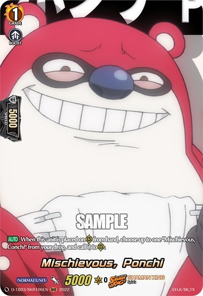 Image for Mischievous, Ponchi (SKR) (D-TB03: Shaman King) (D-TB03/SKR106EN) - Cardfight Vanguard