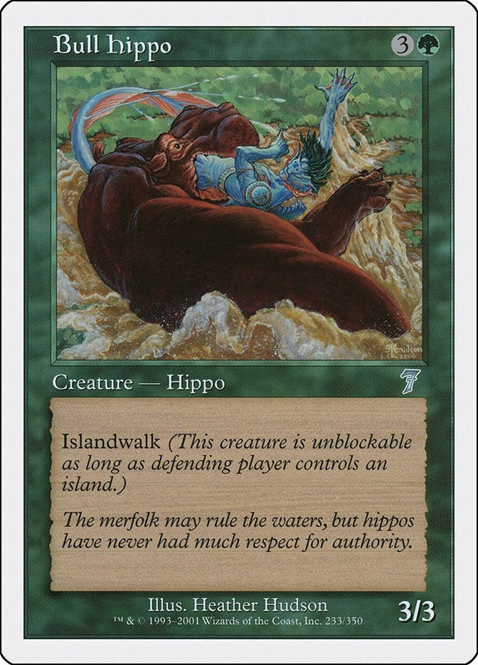 Image for Bull Hippo (7th Edition) (233) - Magic: The Gathering