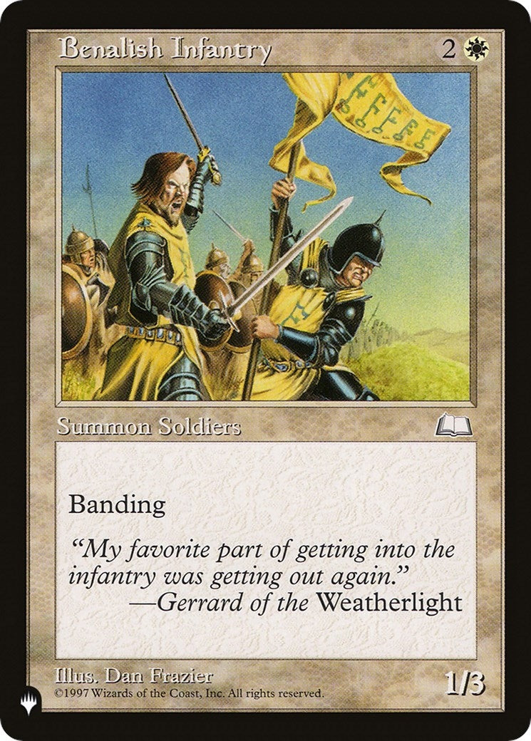 Image for Benalish Infantry (The List Reprints) - Magic: The Gathering