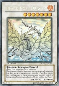 Image for Black Rose Dragon (Ghost Rare) (Crossroads of Chaos) (CSOC-EN039) - YuGiOh