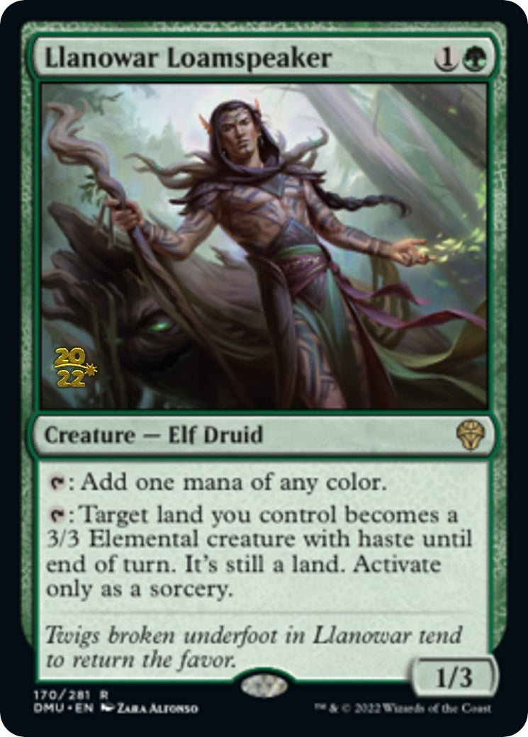 Image for Llanowar Loamspeaker (Prerelease Cards) (170) - Magic: The Gathering