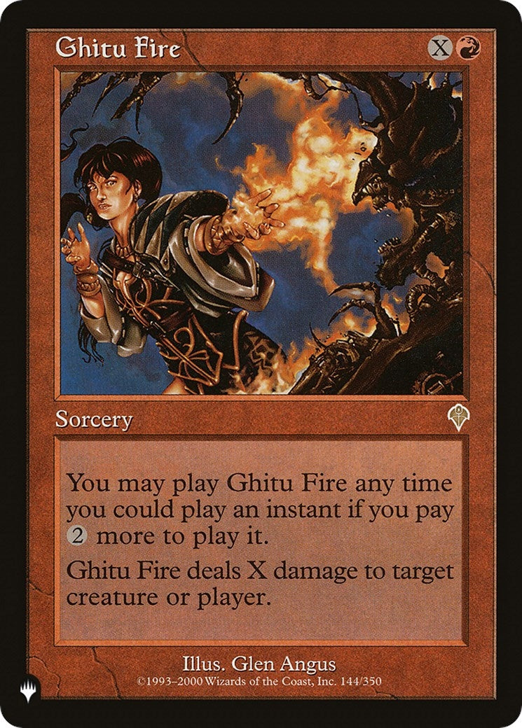Image for Ghitu Fire (The List Reprints) (144/350) - Magic: The Gathering