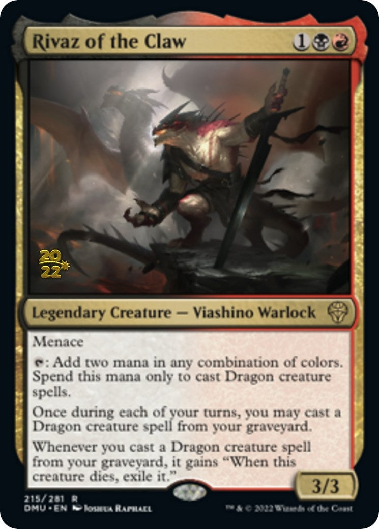 Image for Rivaz of the Claw (Prerelease Cards) (215) - Magic: The Gathering