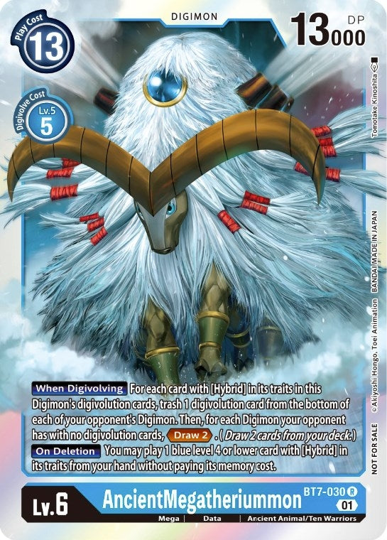 Image for AncientMegatheriummon (Event Pack 3) (BT07) (BT7-030 R) - Digimon Card Game