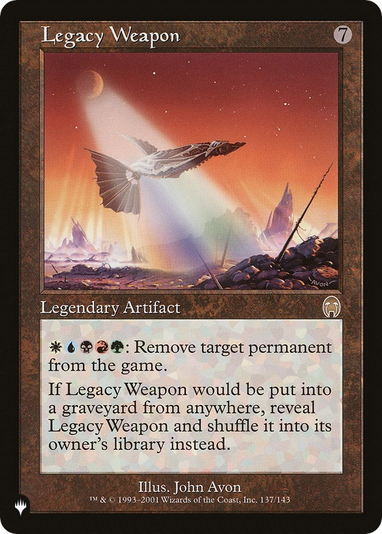Image for Legacy Weapon (The List Reprints) (137/143) - Magic: The Gathering