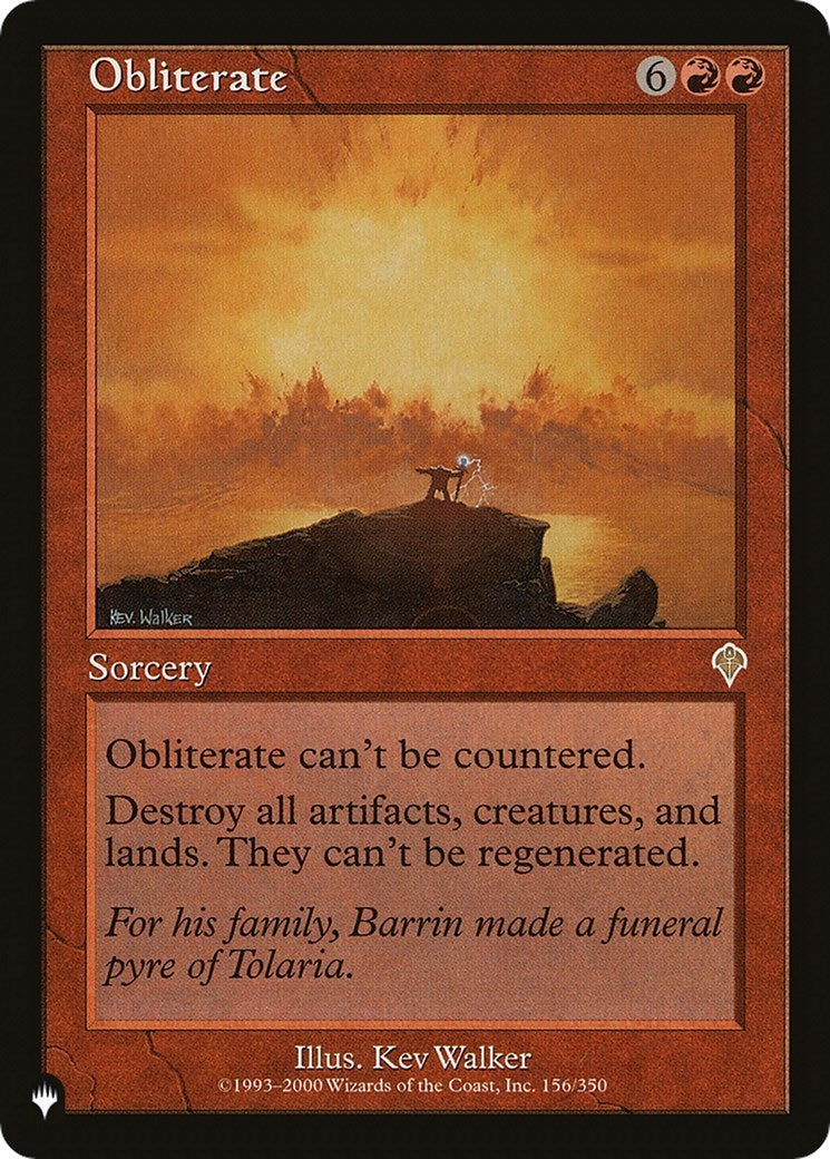 Image for Obliterate (The List Reprints) (156/350) - Magic: The Gathering