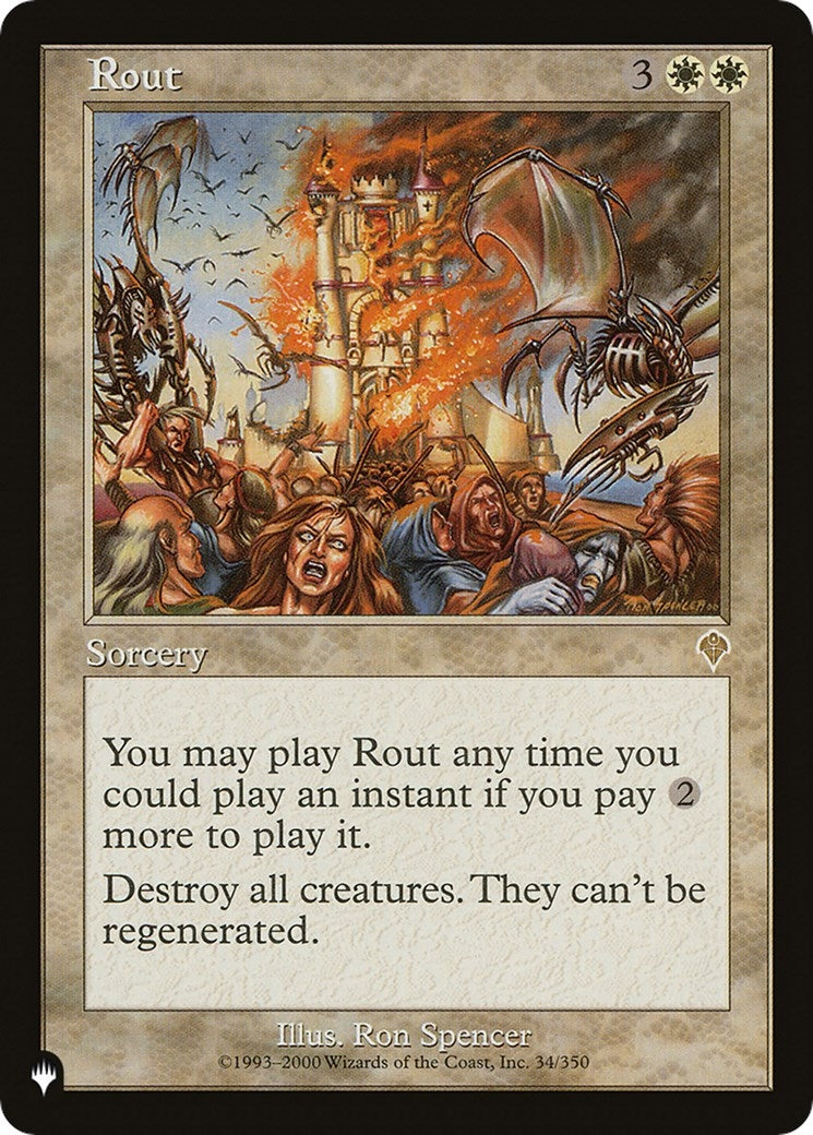 Image for Rout (INV) (The List Reprints) (34/350) - Magic: The Gathering