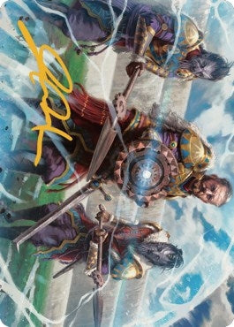 Image for Argivian Phalanx Art Card (Gold-Stamped Signature) (Art Series: Dominaria United) (3) - Magic: The Gathering