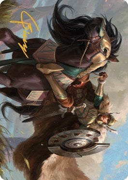 Image for Knight of Dawn's Light Art Card (Gold-Stamped Signature) (Art Series: Dominaria United) (10) - Magic: The Gathering