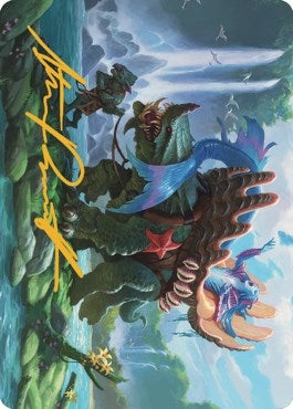 Image for Vodalian Mindsinger Art Card (Gold-Stamped Signature) (Art Series: Dominaria United) (21) - Magic: The Gathering