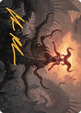 Image for Sheoldred, the Apocalypse Art Card (Gold-Stamped Signature) (Art Series: Dominaria United) (26) - Magic: The Gathering