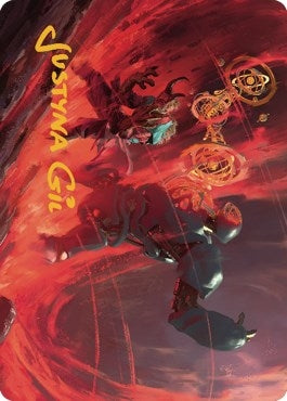 Image for Twinferno Art Card (Gold-Stamped Signature) (Art Series: Dominaria United) (39) - Magic: The Gathering