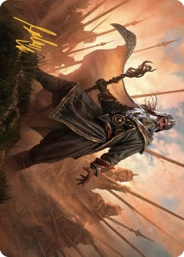 Image for Hazezon, Shaper of Sand Art Card (Gold-Stamped Signature) (Art Series: Dominaria United) (46) - Magic: The Gathering