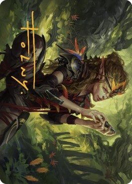 Image for Meria, Scholar of Antiquity Art Card (Gold-Stamped Signature) (Art Series: Dominaria United) (50) - Magic: The Gathering