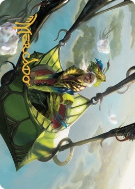 Image for Nael, Avizoa Aeronaut Art Card (Gold-Stamped Signature) (Art Series: Dominaria United) (51) - Magic: The Gathering