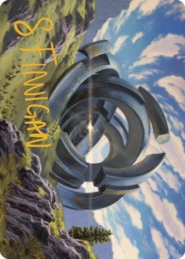 Image for Thran Portal Art Card (Gold-Stamped Signature) (Art Series: Dominaria United) (60) - Magic: The Gathering