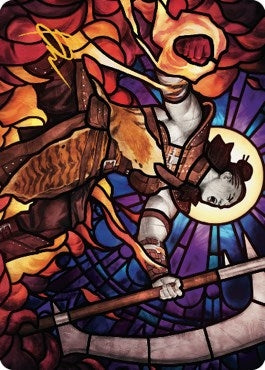 Image for Garna, Bloodfist of Keld Art Card (Gold-Stamped Signature) (Art Series: Dominaria United) (71) - Magic: The Gathering