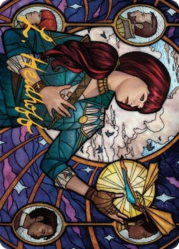 Image for Jhoira, Ageless Innovator Art Card (Gold-Stamped Signature) (Art Series: Dominaria United) (73) - Magic: The Gathering