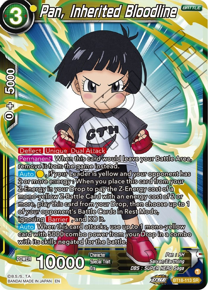 Image for Pan, Inherited Bloodline (Dawn of the Z-Legends) (BT18-113) - Dragon Ball Super: Masters