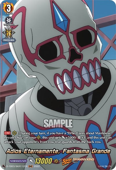 Image for Adios Eternamente, Fantasma Grande (SKR) (D-TB03: Shaman King) (D-TB03/SKR112EN) - Cardfight Vanguard