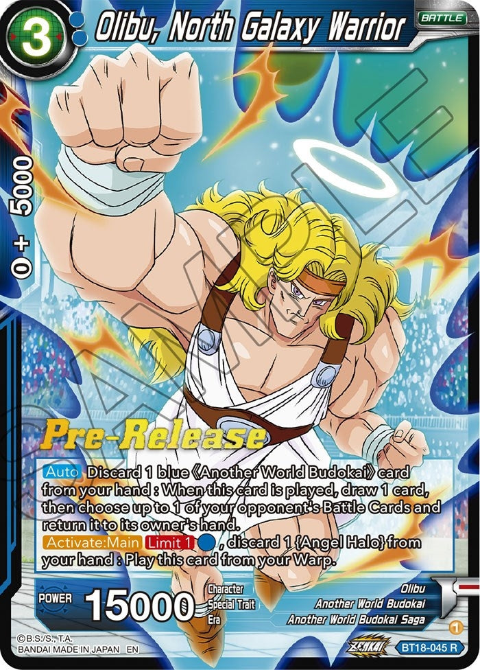 Image for Olibu, North Galaxy Warrior (Dawn of the Z-Legends Pre-Release Cards) (BT18-045) - Dragon Ball Super: Masters
