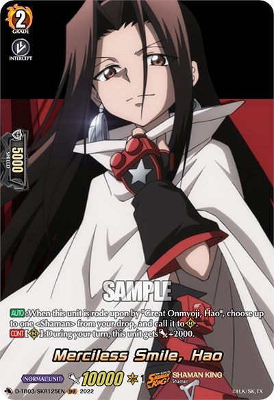 Image for Merciless Smile, Hao (SKR) (D-TB03: Shaman King) (D-TB03/SKR125EN) - Cardfight Vanguard