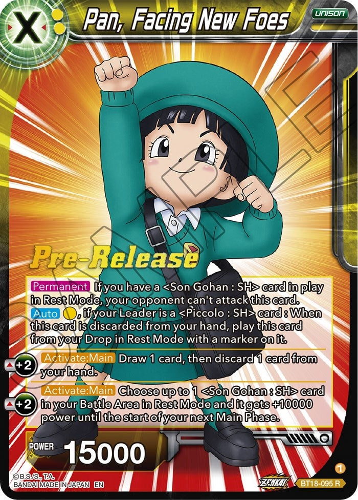 Image for Pan, Facing New Foes (Dawn of the Z-Legends Pre-Release Cards) (BT18-095) - Dragon Ball Super: Masters