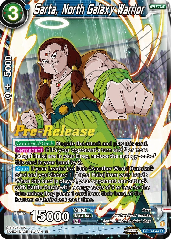 Image for Sarta, North Galaxy Warrior (Dawn of the Z-Legends Pre-Release Cards) (BT18-044) - Dragon Ball Super: Masters