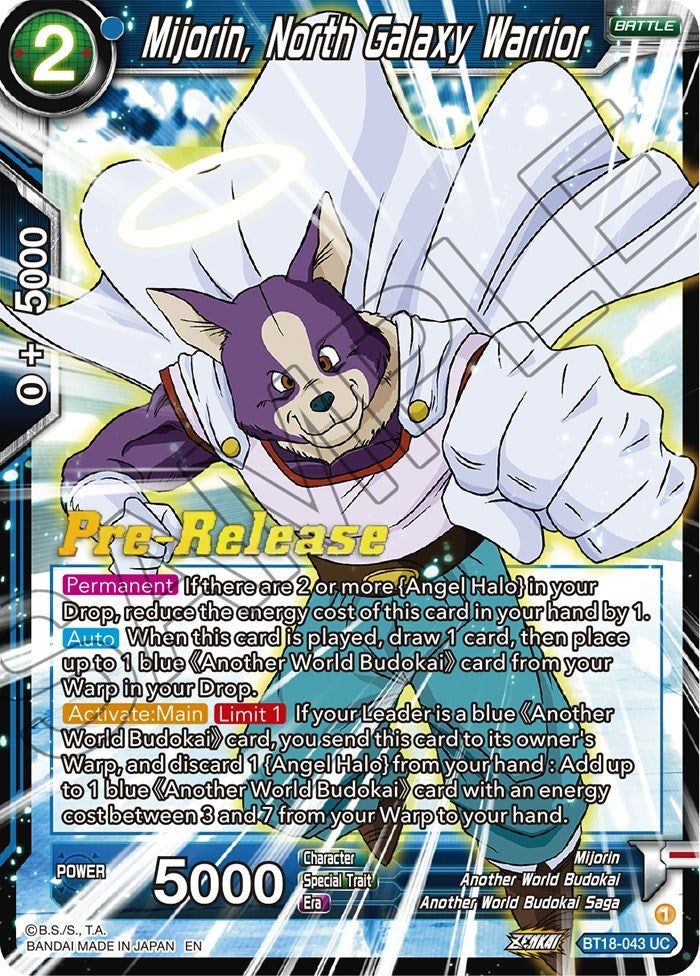 Image for Mijorin, North Galaxy Warrior (Dawn of the Z-Legends Pre-Release Cards) (BT18-043) - Dragon Ball Super: Masters