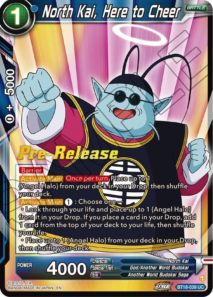 Image for North Kai, Here to Cheer (Dawn of the Z-Legends Pre-Release Cards) (BT18-039) - Dragon Ball Super: Masters