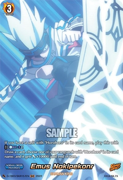 Image for Emus Nokipekonr (SKR) (D-TB03: Shaman King) (D-TB03/SKR157EN) - Cardfight Vanguard