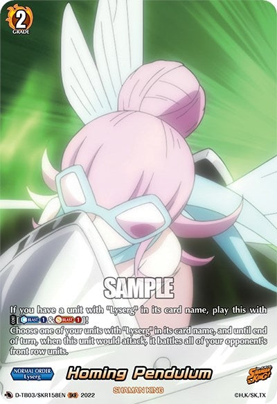 Image for Homing Pendulum (SKR) (D-TB03: Shaman King) (D-TB03/SKR158EN) - Cardfight Vanguard