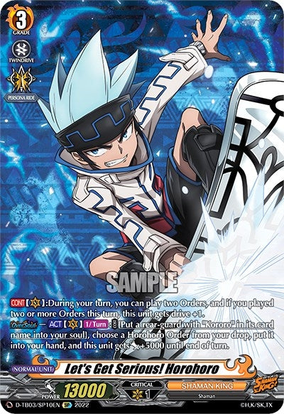 Image for Let's Get Serious! Horohoro (SP) (D-TB03: Shaman King) (D-TB03/SP10EN) - Cardfight Vanguard